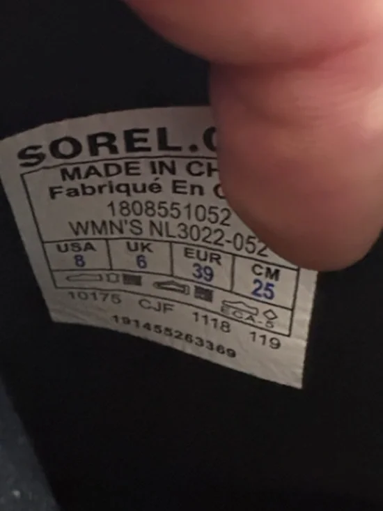 Sorel Grey Ankle Boots with Black Elastic - Picture 6 of 6